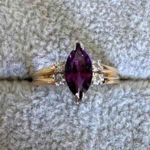 Marquise Women's Purple and Silver Jewellery